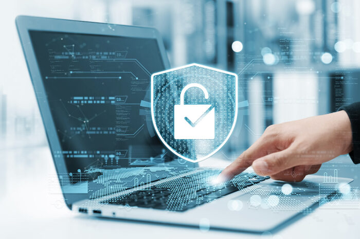secured information via laptop